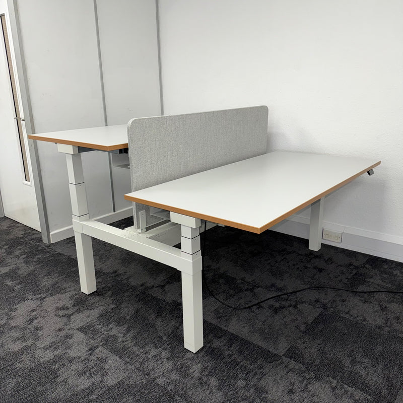 Used Assmann Canvaro Compact Back To Back Height Adjustable Desks