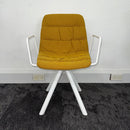 Used Maarten Soft Upholstered Chair With Pyramidal Swivel Base