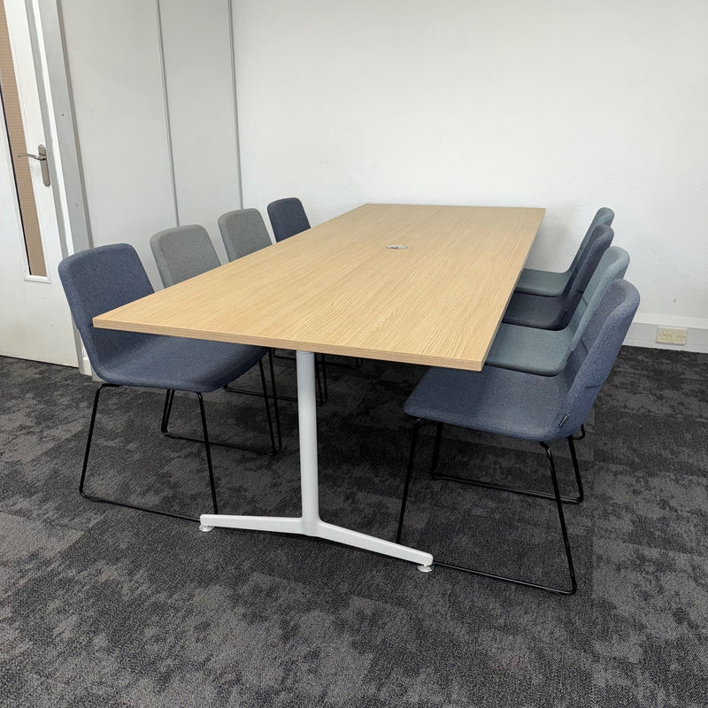 Used Senator Meeting Table with 8 Narbutas Chairs