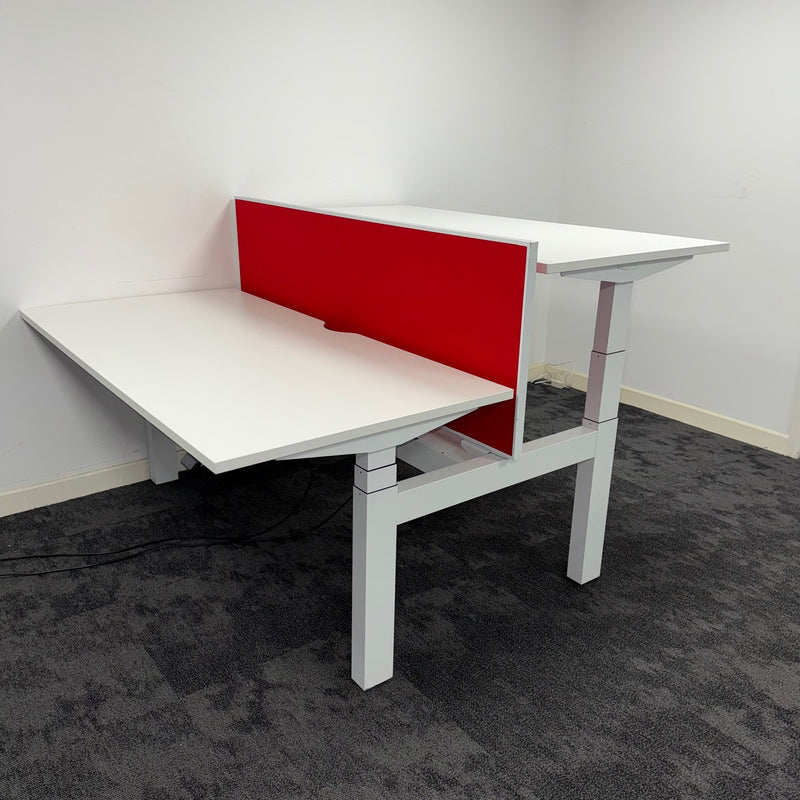 Used Herman Miller Ratio Electric Height Adjustable Bench Desk