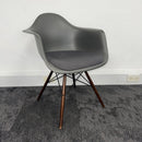 Used Vitra Eames Plastic Upholstered Seat Armchair RE DAW