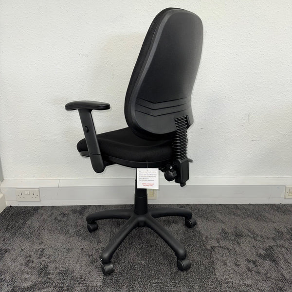 Used Black Fabric Adjustable Task Chair