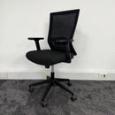Used Black Mesh Task Chair with Adjustable Lumbar