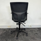 Used Black Mesh Task Chair with Adjustable Arms