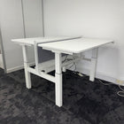 Used Double Electric Desk with Cable Try and Screen
