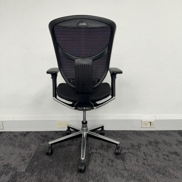 Used Ergohuman Enjoy Black Mesh Chair