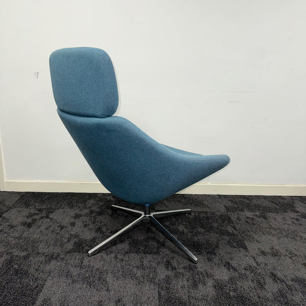 Used Allermuir Open Lounge Chair With Headrest