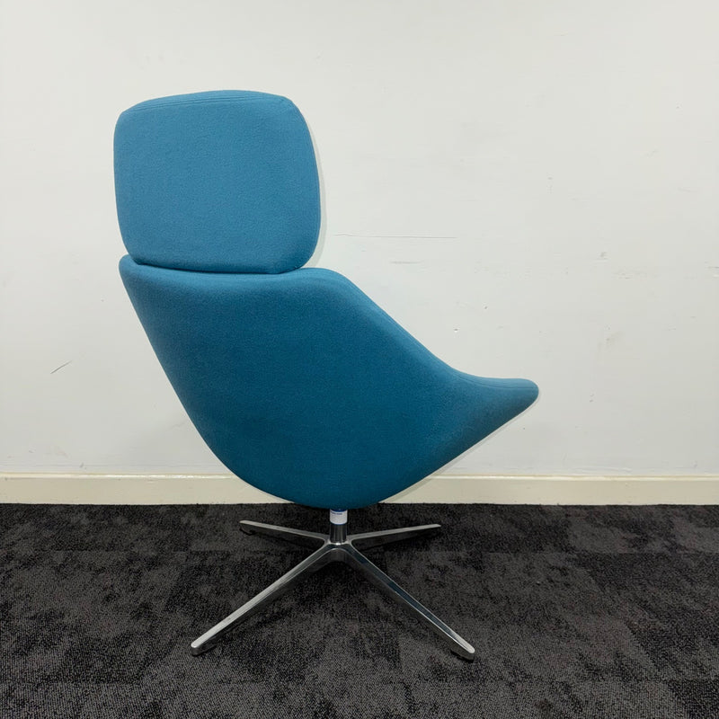 Used Allermuir Open Lounge Chair With Headrest
