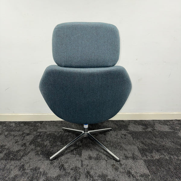 Used Allermuir Open Lounge Chair With Headrest