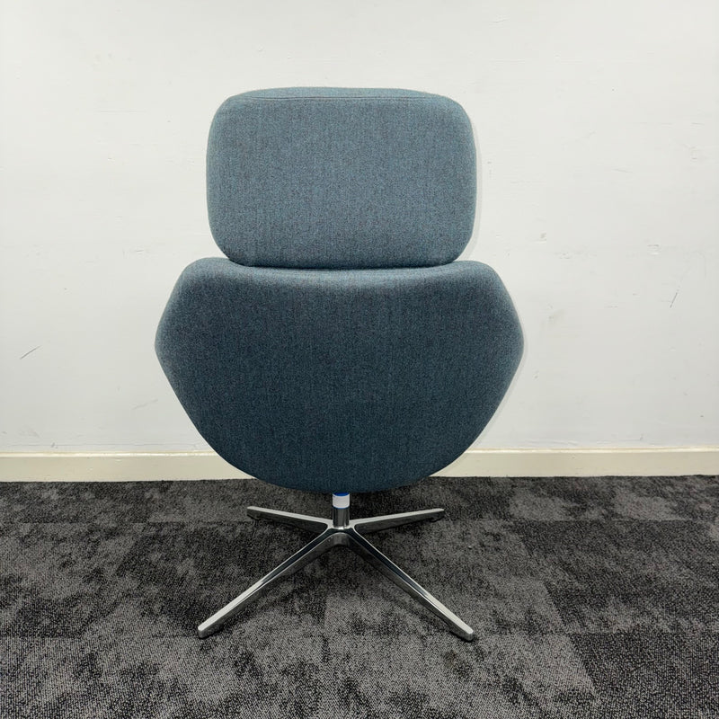 Used Allermuir Open Lounge Chair With Headrest