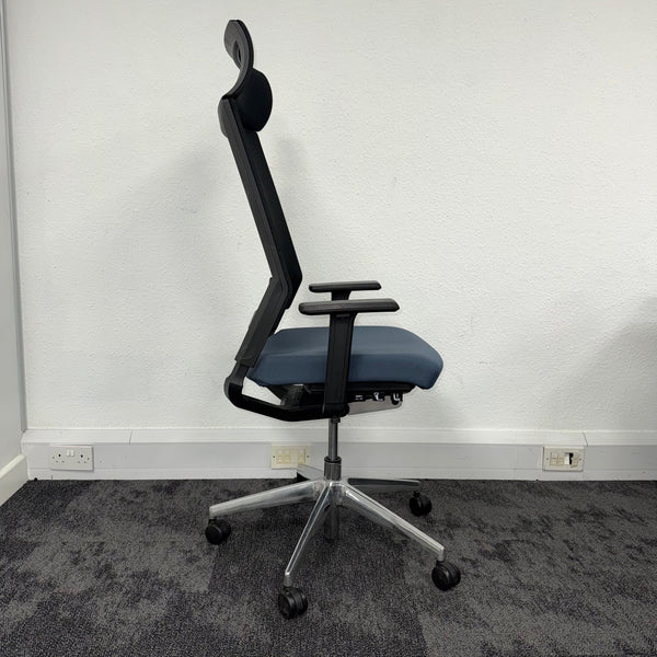 Used Elite I-Sit Task Chair with Headrest