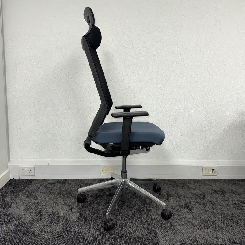 Used Elite I-Sit Task Chair with Headrest