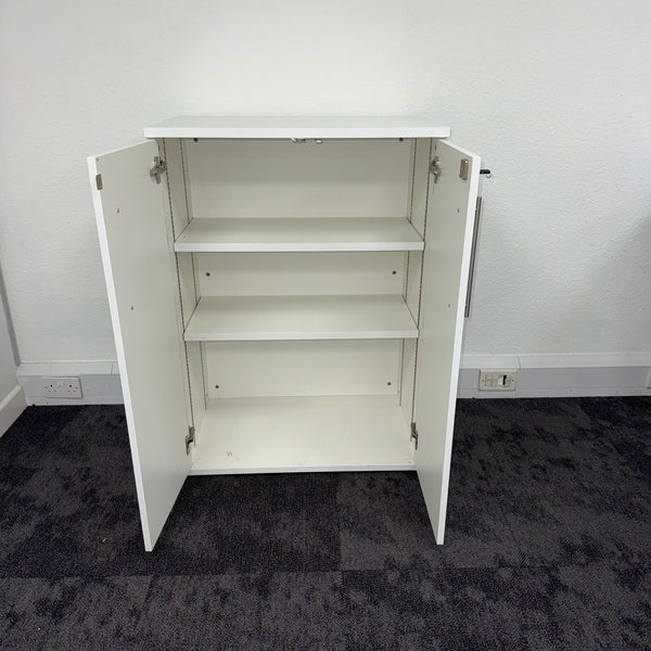 Used White Cupboard with 2 Shelves