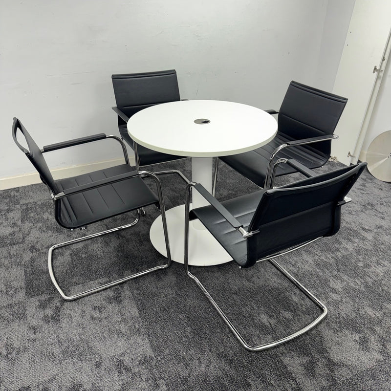 Used ICF Meeting Table Set with 4 Chairs