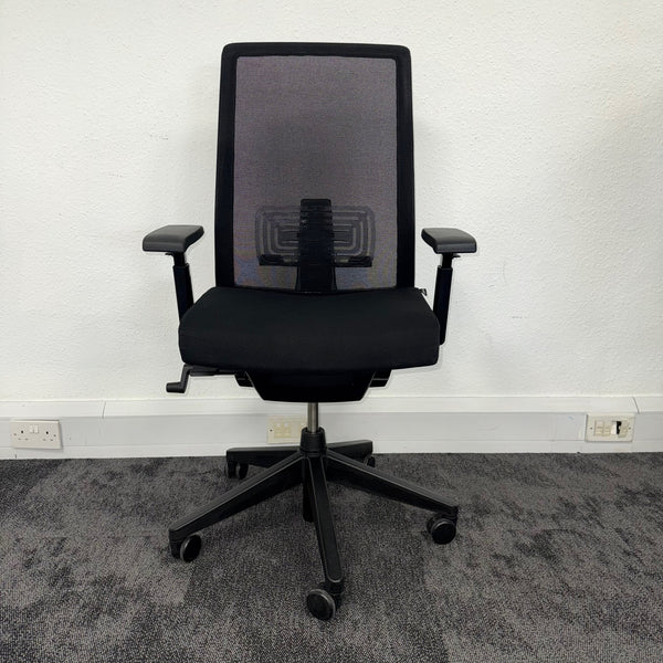 Used Haworth Very Black Mesh Task Chair