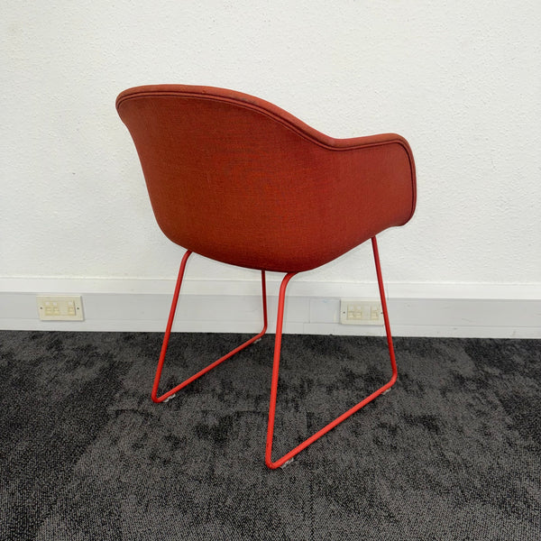Used Muuto Upholstered Tub Chair Meeting Set with Table