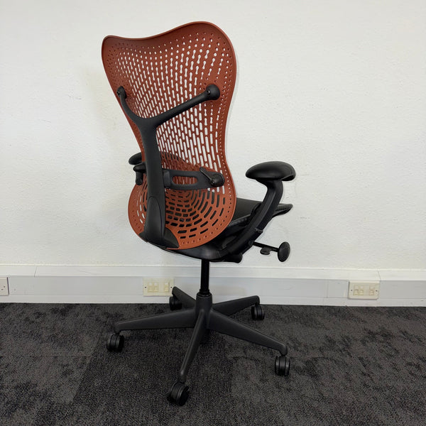 Used Herman Miller Mirra Full Spec with Flexi Front - Orange and Black
