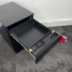 New Black Steel 3 Draw Mobile Pedestal