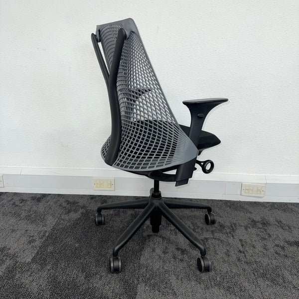 Used Herman Miller Sayl Full Spec - Black and Grey