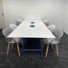 Used Frovi Meeting Table with 8 Senator Chairs