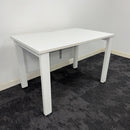 Used Senator White Single Bench Desk