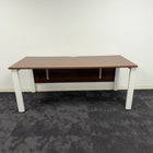 Used Senator Walnut Single Bench Desk