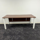 Used Senator Walnut Single Bench Desk