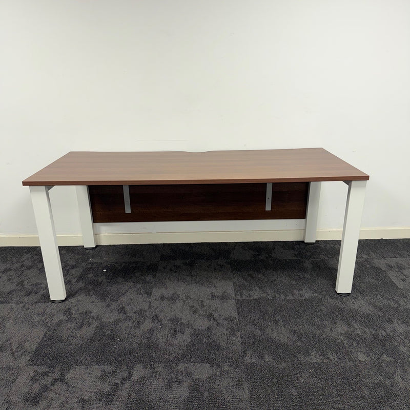Used Senator Walnut Single Bench Desk