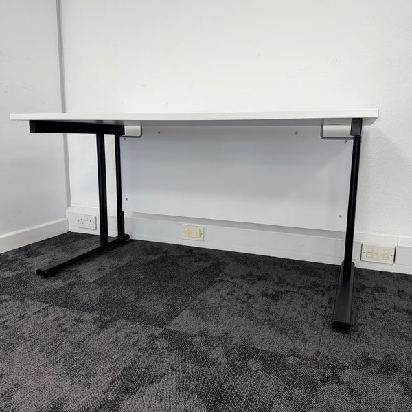Used Cantilever Single Desk with Modesty Panel