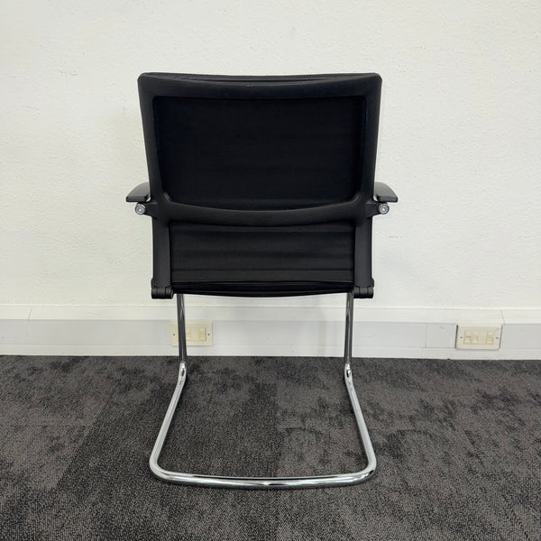 Used Sedus Black Leather Meeting Chair