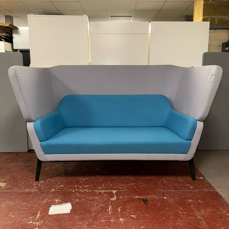 Used High Back Two Tone Two Seater Sofa