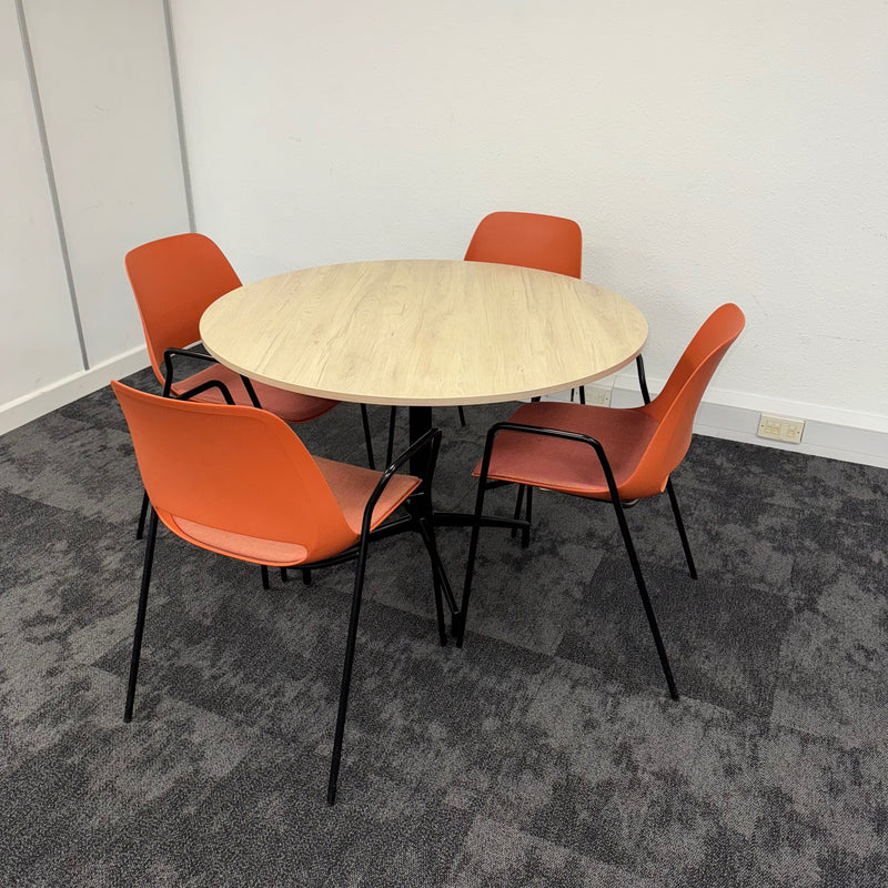 Used Boss Design Meeting Table Set with 4 Chairs