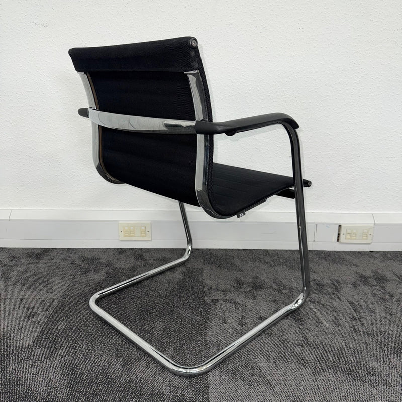 Used ICF UNA Fabric Cantilever Meeting Chair