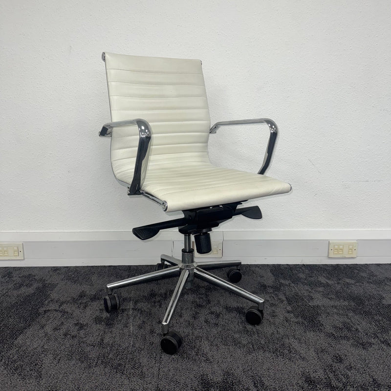 Used Eames Style Leather Office Chair