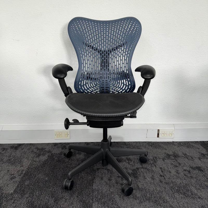 Used Herman Miller Mirra Full Spec - Black + Blue