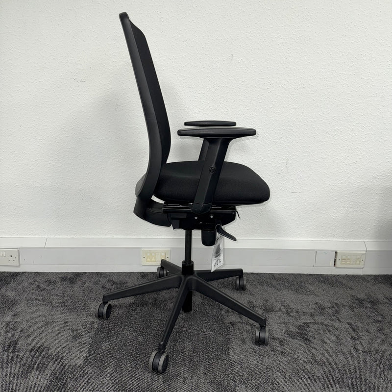 Reupholstered Pledge Eclipse Task Chair with Adjustable Lumbar Support