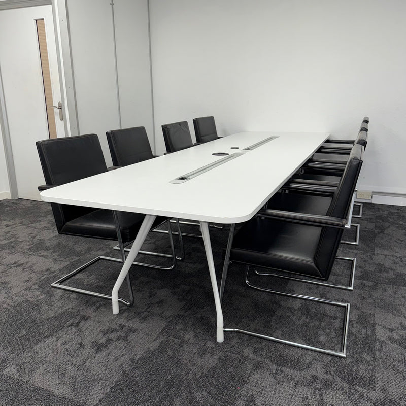 Used Herman Miller Meeting Table with 8 William Hands Chairs