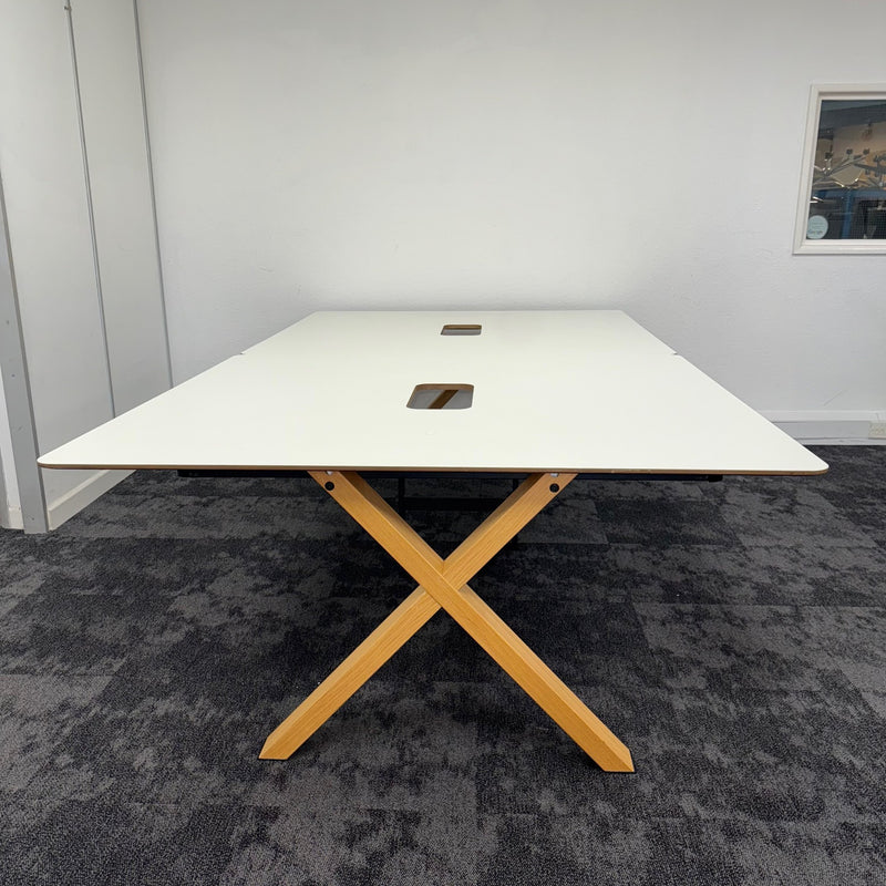 Used Koleksiyon White Modern Meeting Table