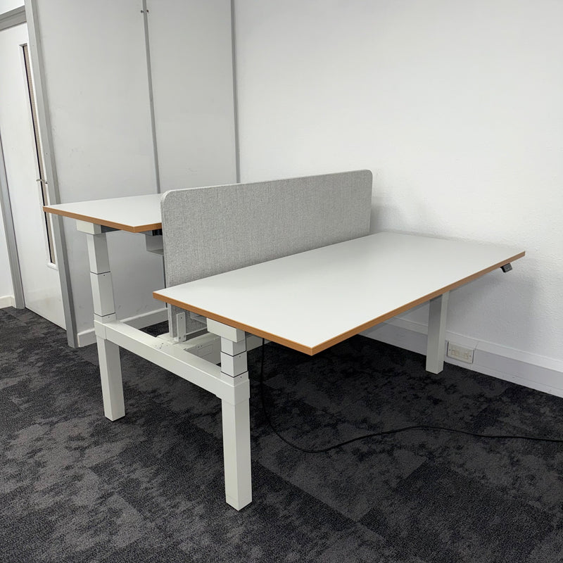 Used Assmann Canvaro Compact Back To Back Height Adjustable Desks