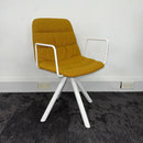 Used Maarten Soft Upholstered Chair With Pyramidal Swivel Base
