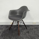 Used Vitra Eames Plastic Upholstered Seat Armchair RE DAW