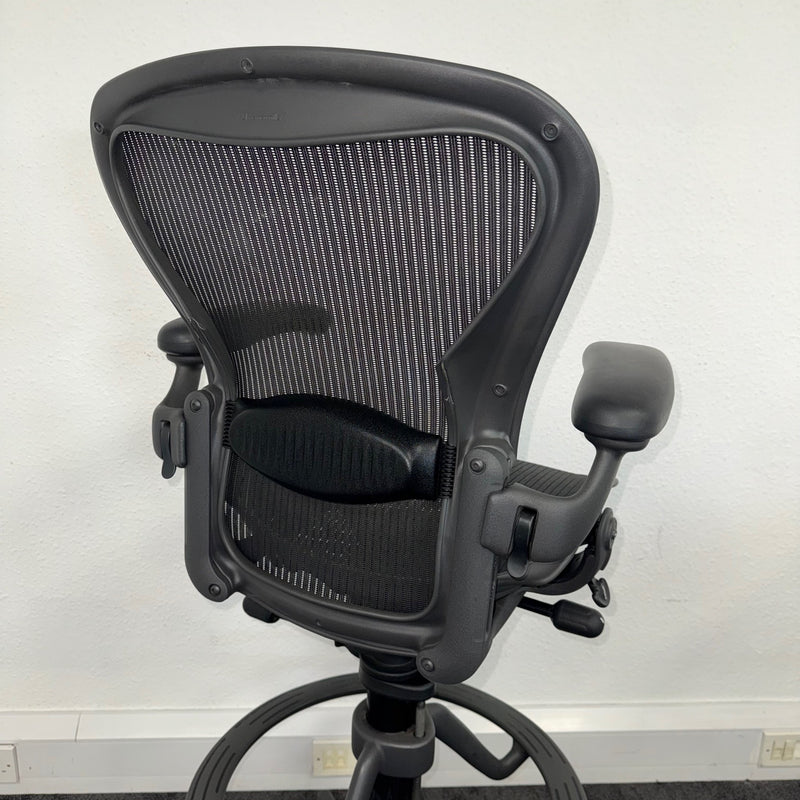 Used Herman Miller Aeron Draftsman Chair Full Spec