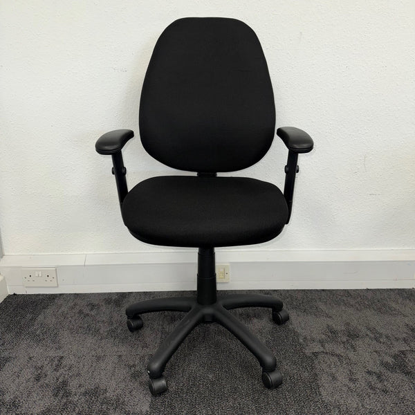 Used Black Fabric Adjustable Task Chair