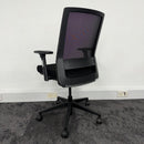 Used Mobili Nero Black Mesh Task Chair