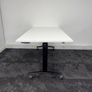 Used Gresham White Fliptop Tables with Linking