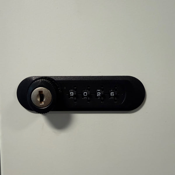 Used Steel 8 Door Locker with Combination Lock and Removable Shelf