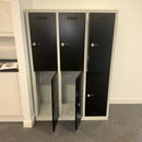 Used Bisley 6 Door Locker - Silver and Black