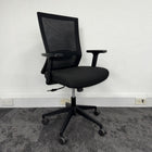 Used Black Mesh Task Chair with Adjustable Lumbar