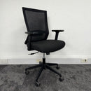 Used Black Mesh Task Chair with Adjustable Lumbar