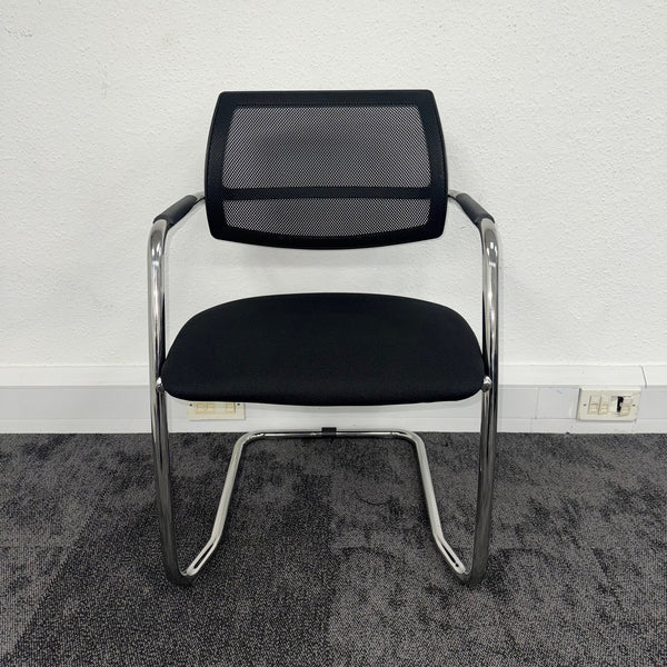 Used Moventi Black Mesh Meeting Chair